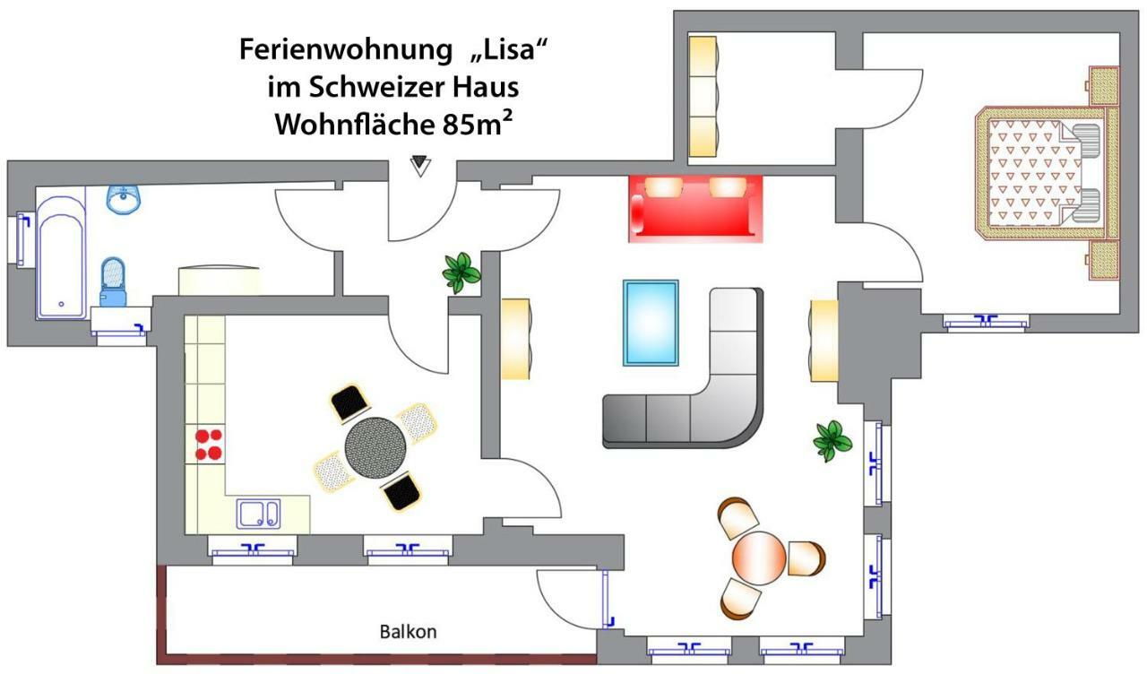 Ferienwohnung Schweizer Haus Wippra Exterior foto